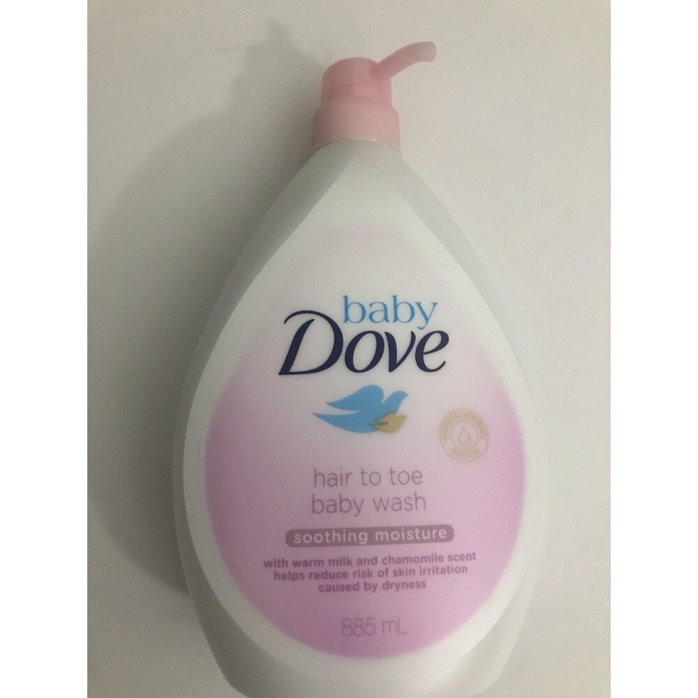 Baby Dove Hair To Toe Baby Wash Soothing Moisture 885 mL with Milk & Chamomile